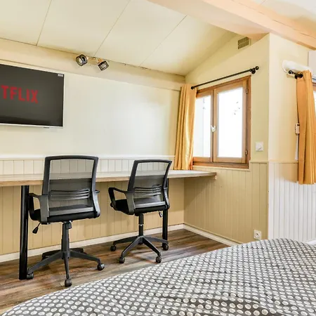 Cote Palais Avec Climatisation - Fibre & Netflix - Spacieux En Rez-de-chaussee 公寓 卡尔卡松